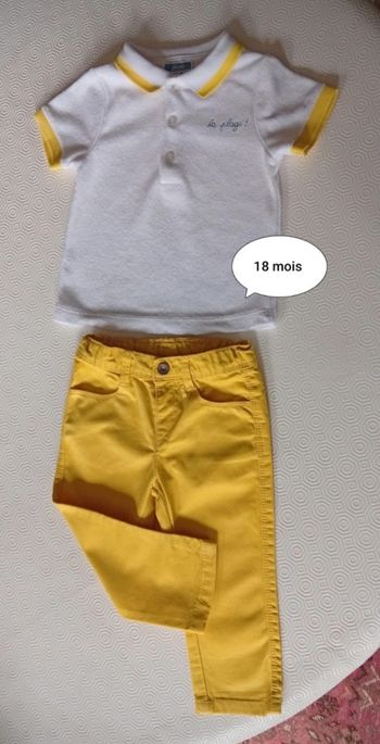 Magnifique tenue garçon taille 18 mois 