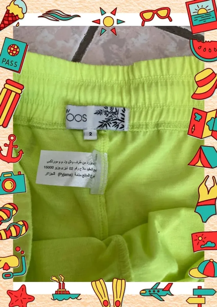 Short cour jaune fluo - photo numéro 4