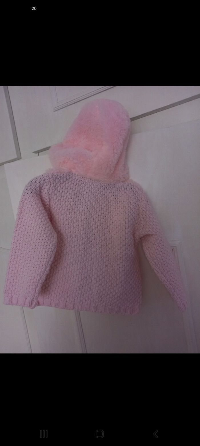 Veste fourrure rose 9-12mois - photo numéro 5