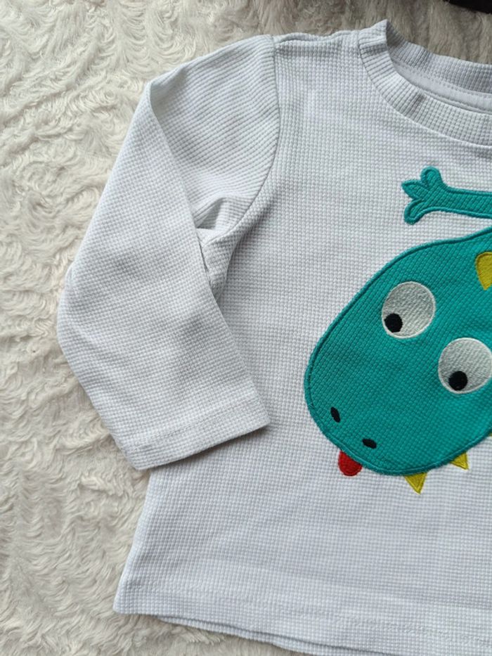 Sweat léger tee shirt manches longues Garçon 12 mois Dinosaure dragon Orchestra - photo numéro 3