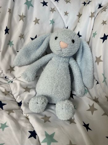 Peluche doudou lapin bleu ciel Zara home