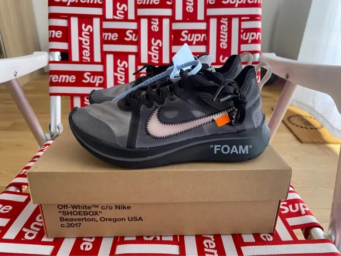 Nike off white zoom fly black - 37,5 - neuf - photo numéro 2