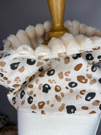 Tour de cou bébé Snood enfant léopard