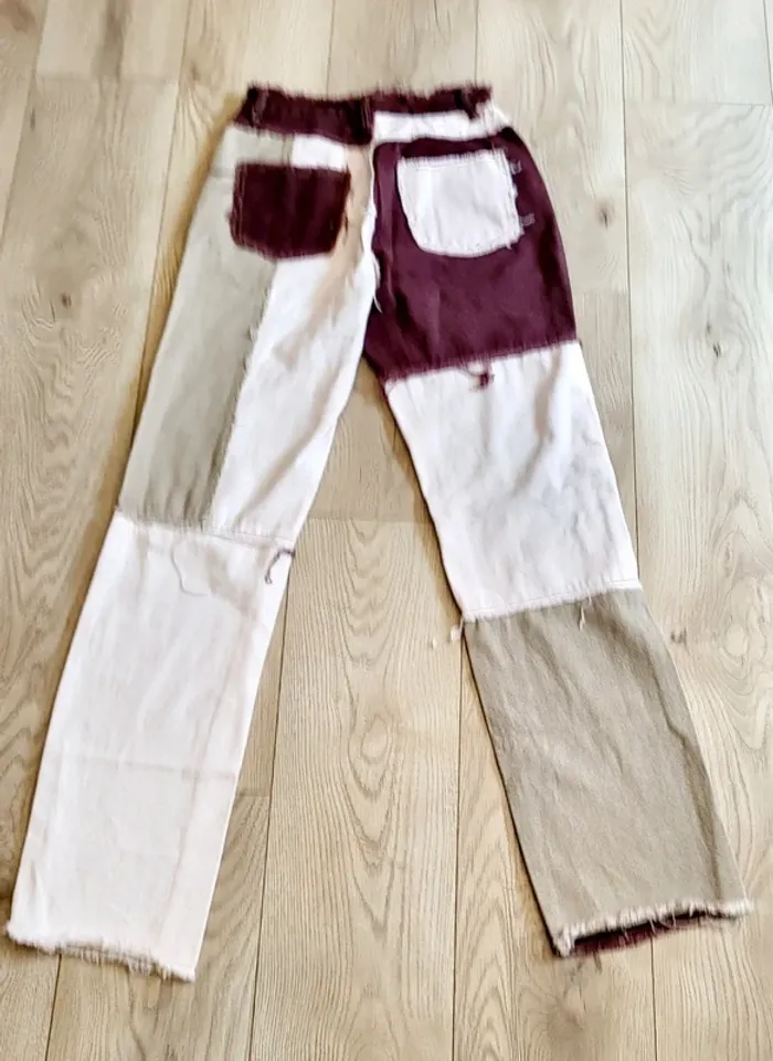 Pantalon patchwork multicolore Shein XS – Neuf sans étiquette - photo numéro 5