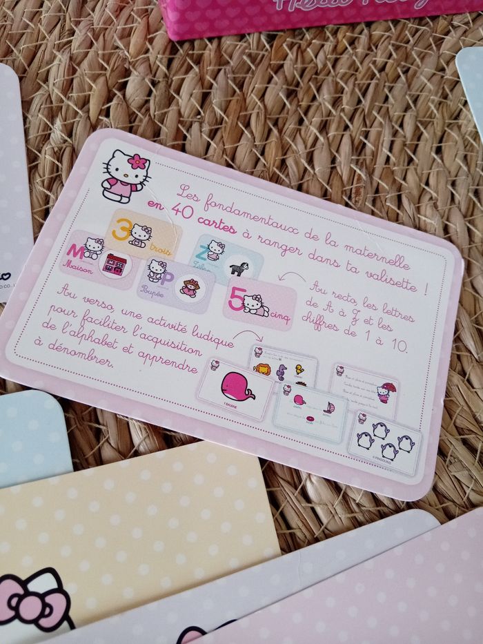 Malette en métal avec cartes alphabétique et chiffre Hello Kitty - photo numéro 4