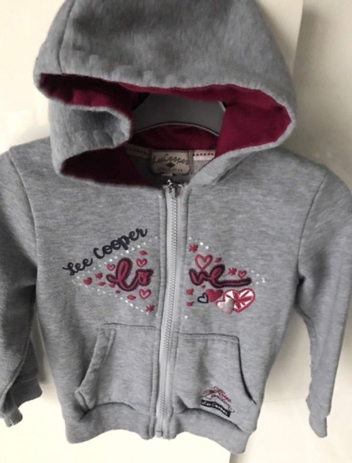 Blouson sweat T 5 ans Lee Cooper capuche