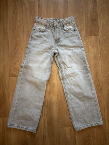 Jean jambes larges gris fille 6/7 ans