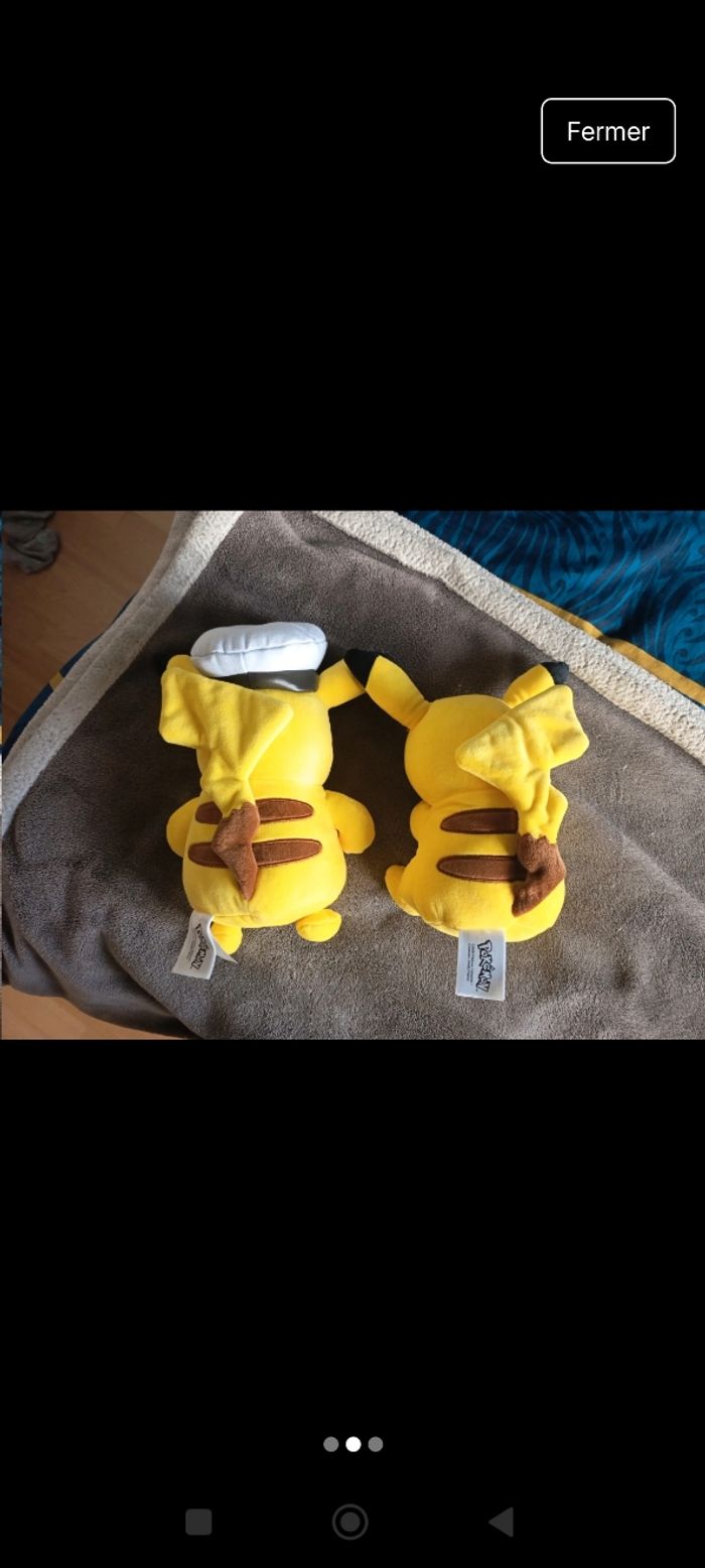 Peluche Captain Pikachu et Pikachu - photo numéro 2