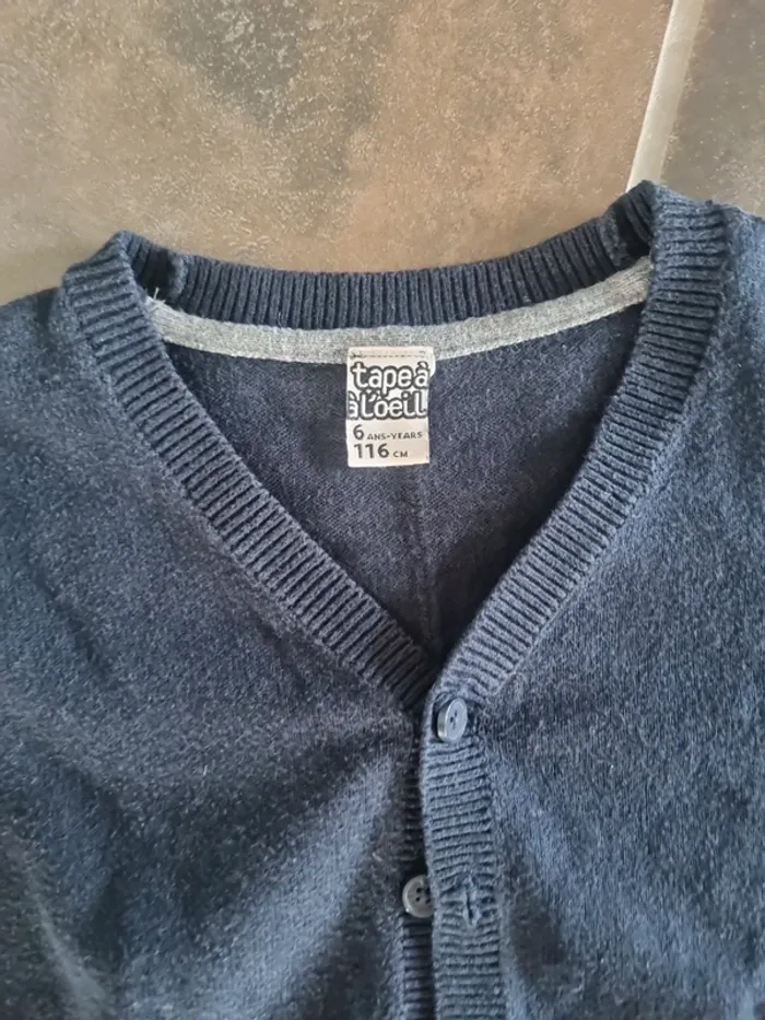 Gilet à bouton 6 ans - photo numéro 2