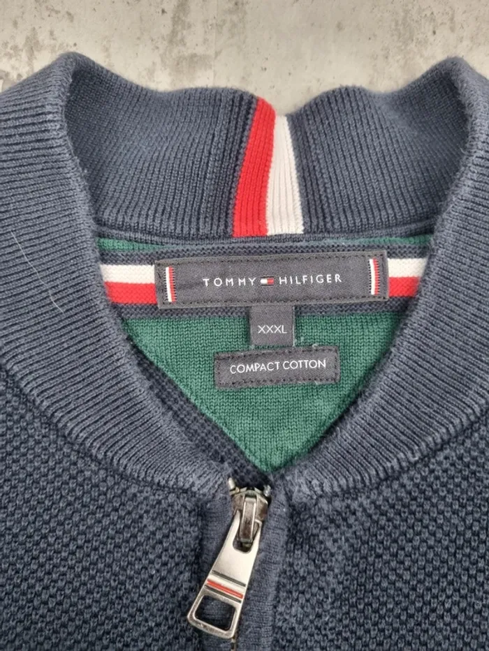 Veste zippée Tommy Hilfiger bleu marine, XXXL Hommes - photo numéro 4