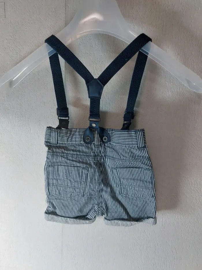 Short rayé et bretelle bleu " Orchestra" - photo numéro 2