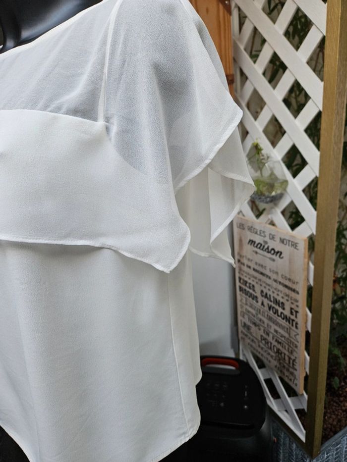 Débardeur avec voile blanc taille M - photo numéro 2