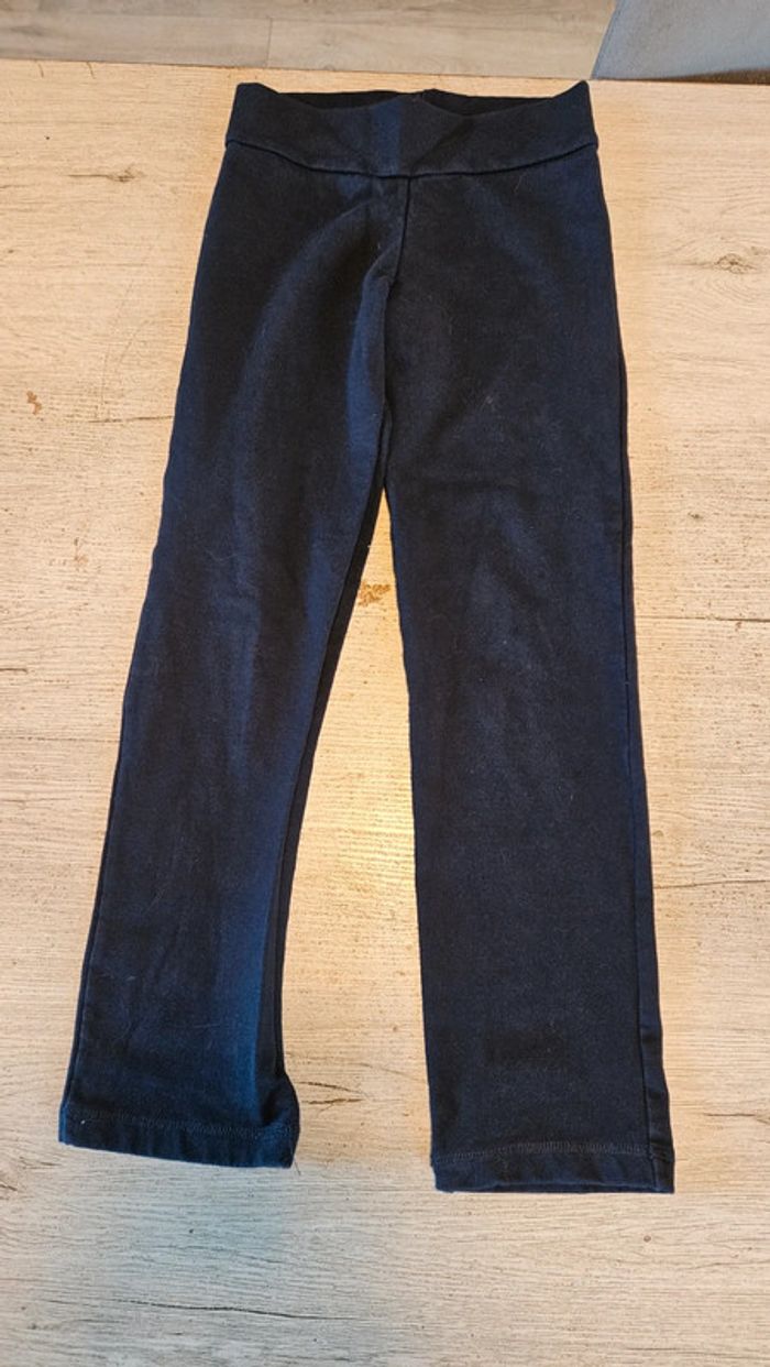 Legging bleu foncé très épais, Pure cotton, 10 ans, nickel - photo numéro 3