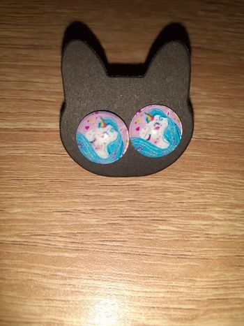 Boucles d'oreilles licorne