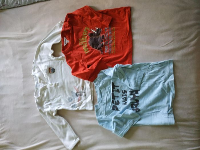 Lot 3 t-shirts manches longues
