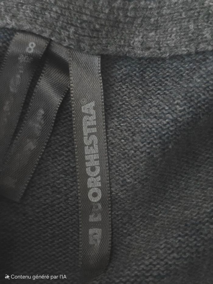 Gilet Zippé Bleu orchestra 8 ans (128 cm) - 100% Coton - photo numéro 5