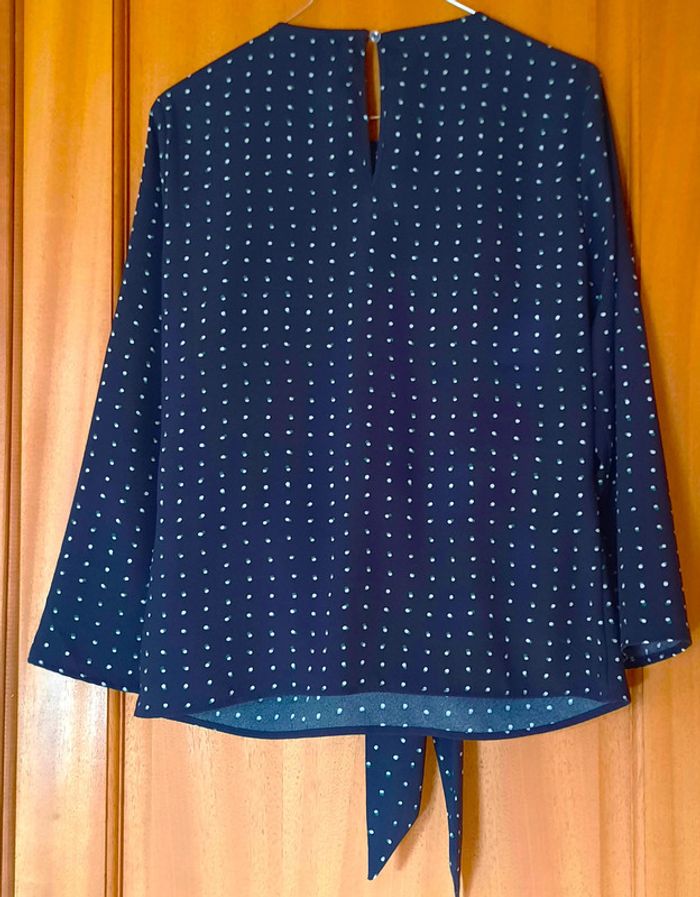 Blouse bleu marine Only You, taille 34 - photo numéro 2