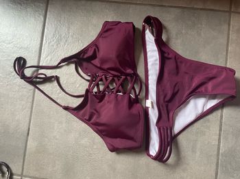 Maillot de bain bordeaux