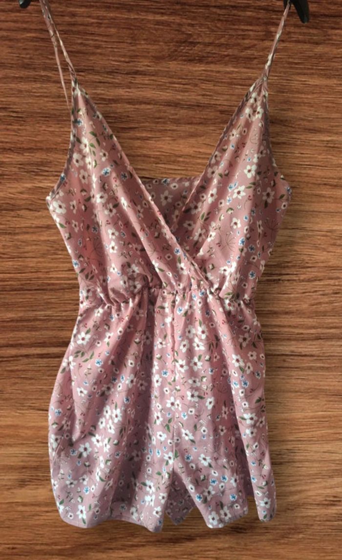 Combishort motif fleuris