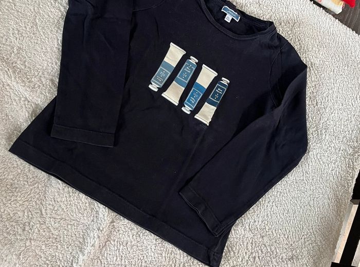 6 ans Jacadi bleu marine peinture - photo numéro 2