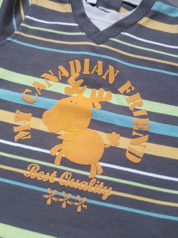 Lot de 3 t-shirts manches longues taille 12 mois - photo numéro 5