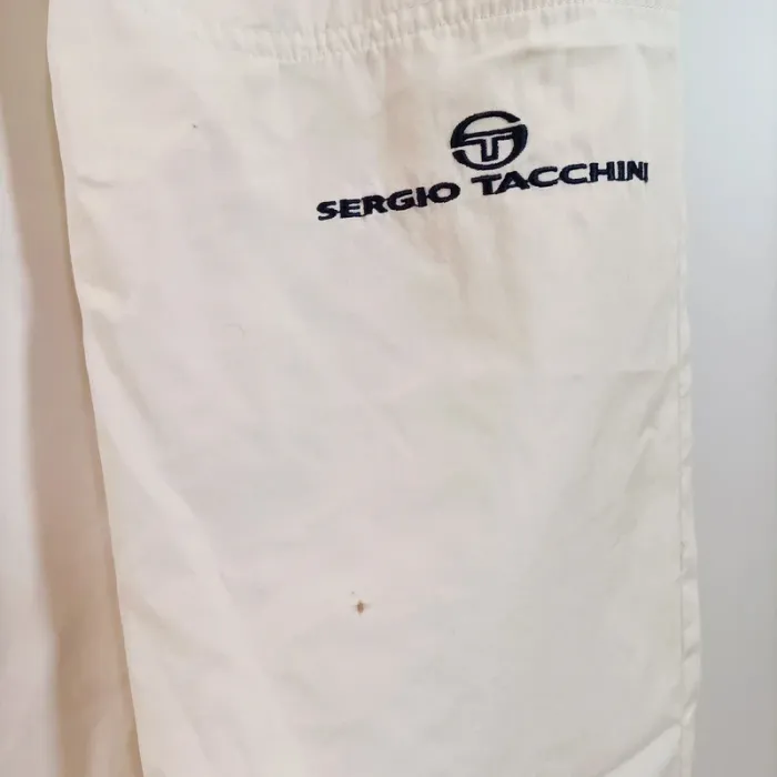 Short long écru Sergio Tacchini taille L coupe sportswear vintage A848 - photo numéro 4