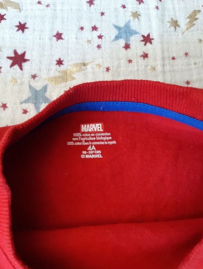 T-Shirt ML Spiderman brillant 4 ans Marvel - photo numéro 3