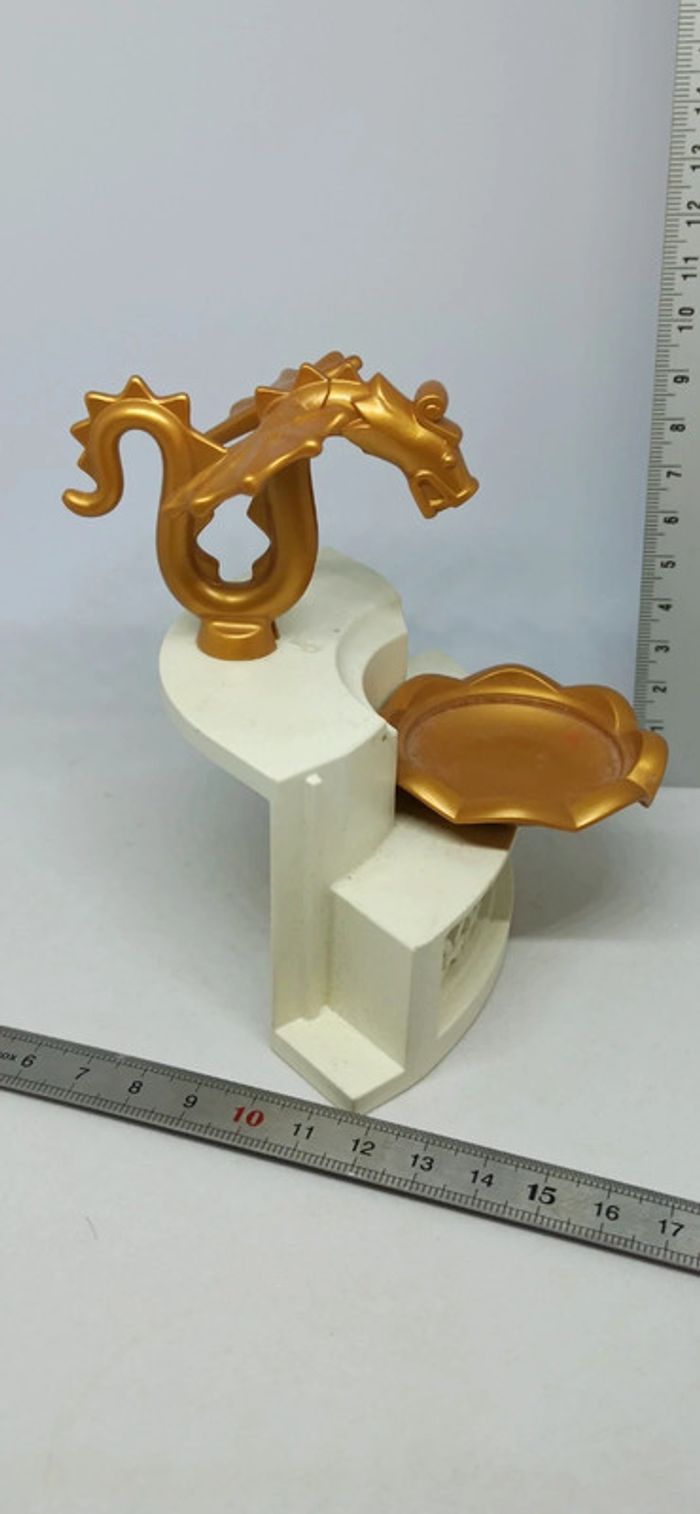 Décor de fontaine avec dragon doré playmobil - photo numéro 7