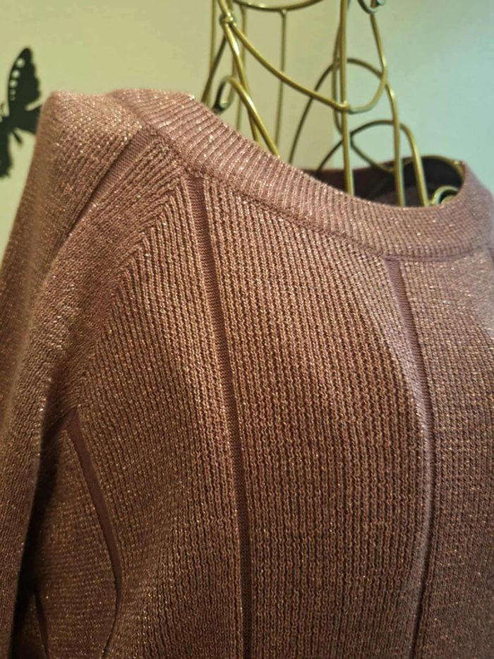 Pull rose & mailles scintillantes- Sweewe - photo numéro 2