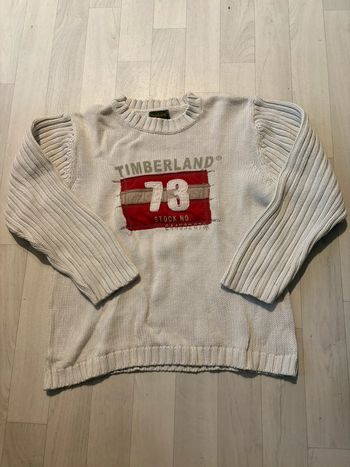 Pull timberland 10 ans blanc cassé très bon état