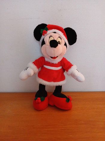 Peluche minnie noel vintage disneyland paris