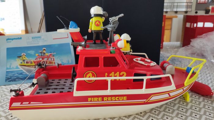 Bateau de sauvetage PLAYMOBIL complet (sans boîte) - photo numéro 4