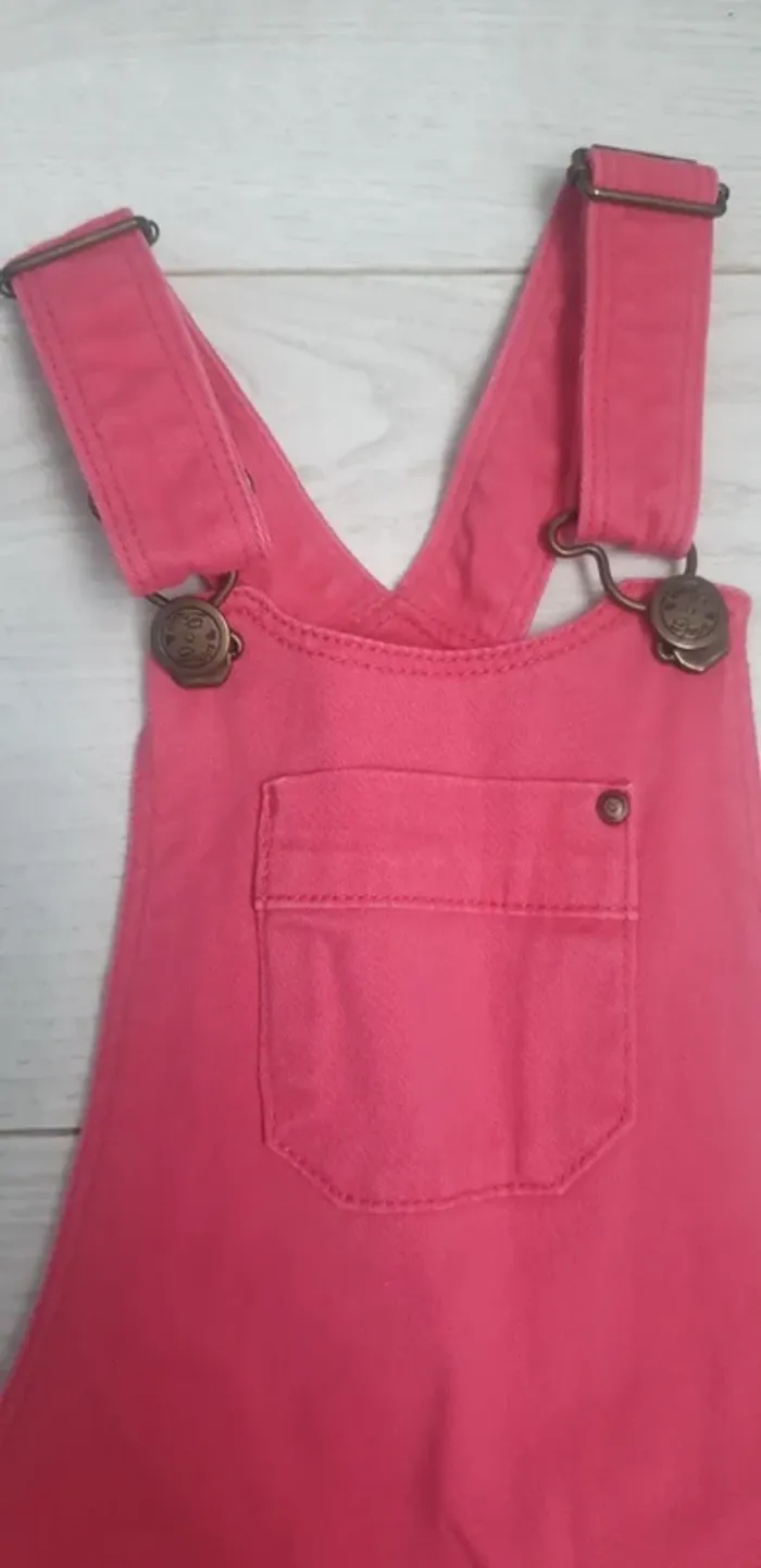 Salopette robe jean rose 8 ans DPAM - photo numéro 3