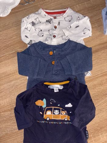 Lot maillot manche longue 3 mois