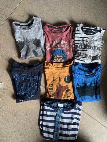 Lot de 7 T-shirts ML 5 ans