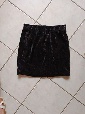 Jupe velour noire taille 42