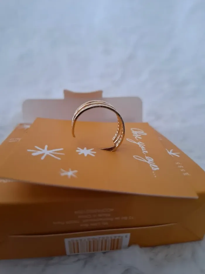 Bague dorée étincelante Make a Wish - photo numéro 8
