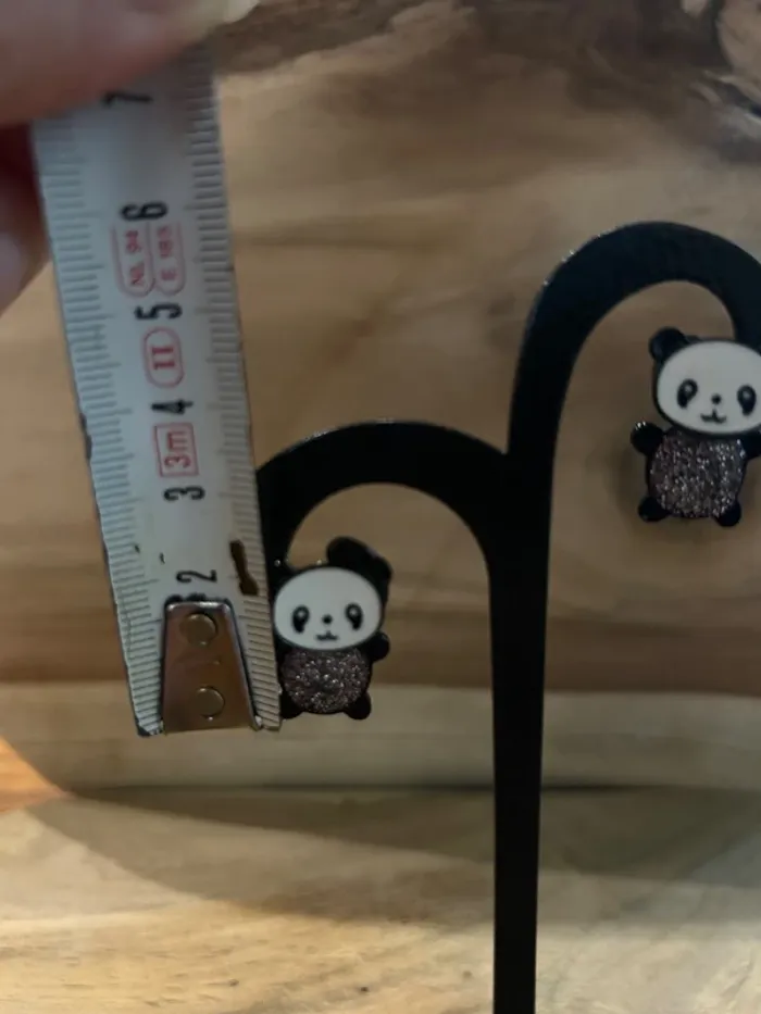 Boucles d’oreilles panda - photo numéro 4