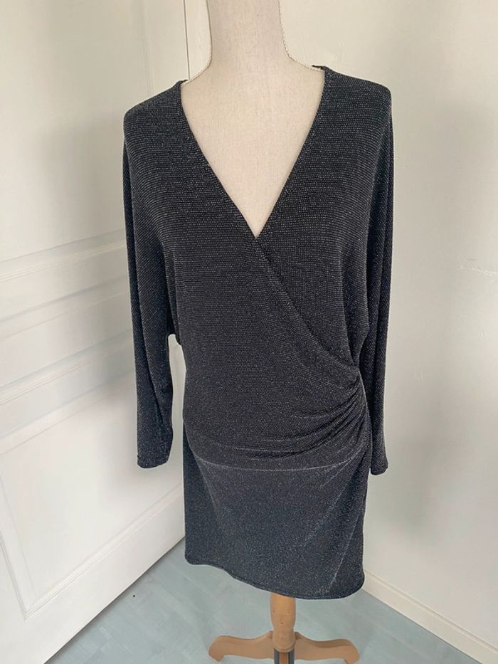 Robe noire argentée almé taille 40/42