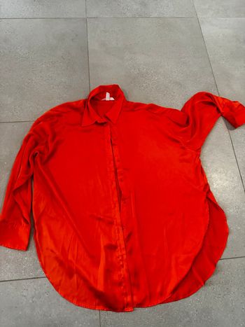 Robe chemise orange H&M taille M, très bon état