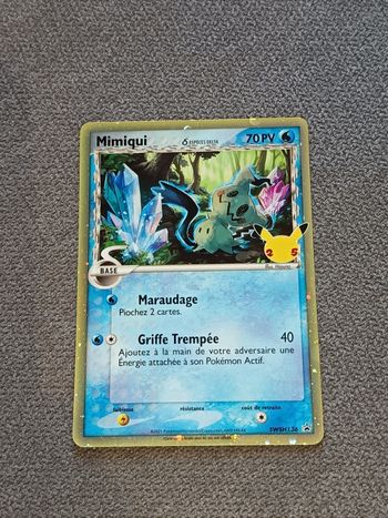 Carte Pokémon celebration 25 ans Pokémon promo mimiqui swsh136