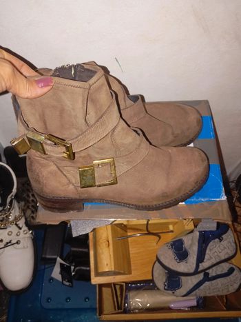 Bottine 38 marron cuir