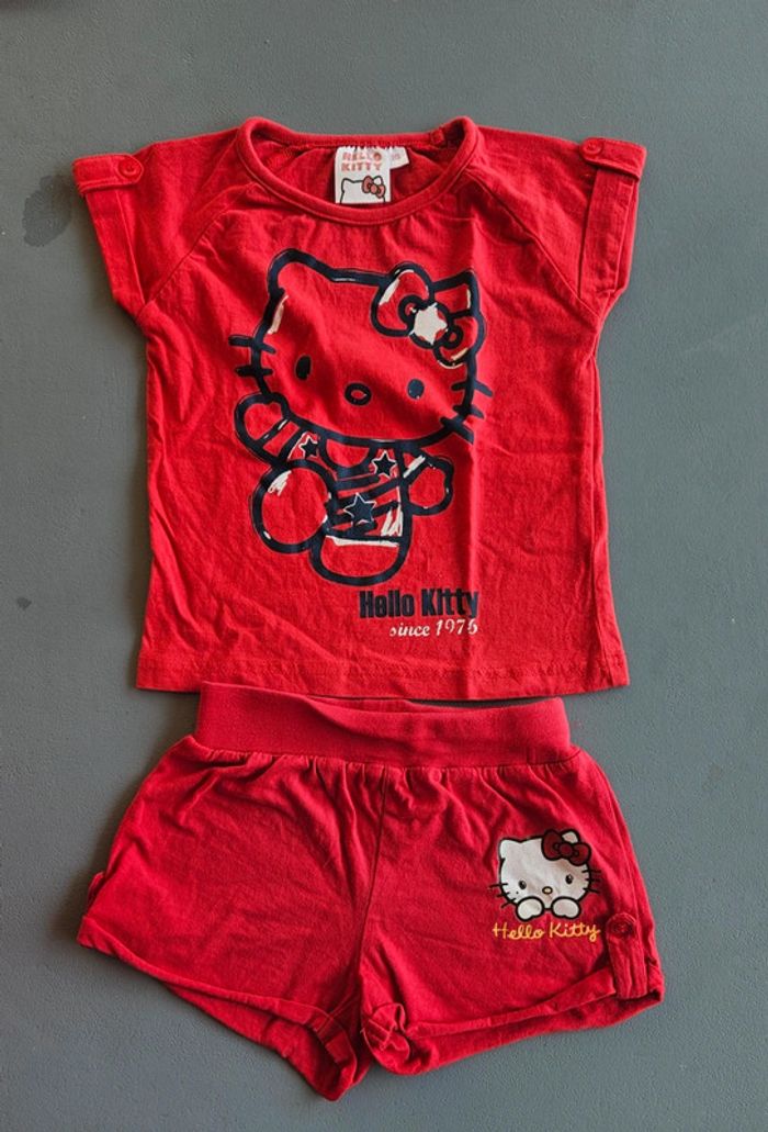 Hello kitty - Ensemble - 100% coton - Taille 2/3 ans