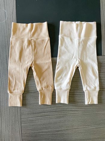 Lot leggings évolutif bébé fille taille 3-6 mois In Extenso 