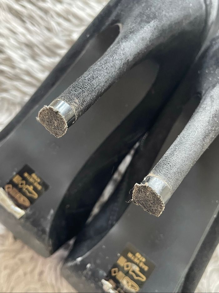 Bottines à talon en daim - photo numéro 7