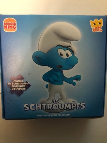 Jeu Burger King  puzzle schtroumpfs