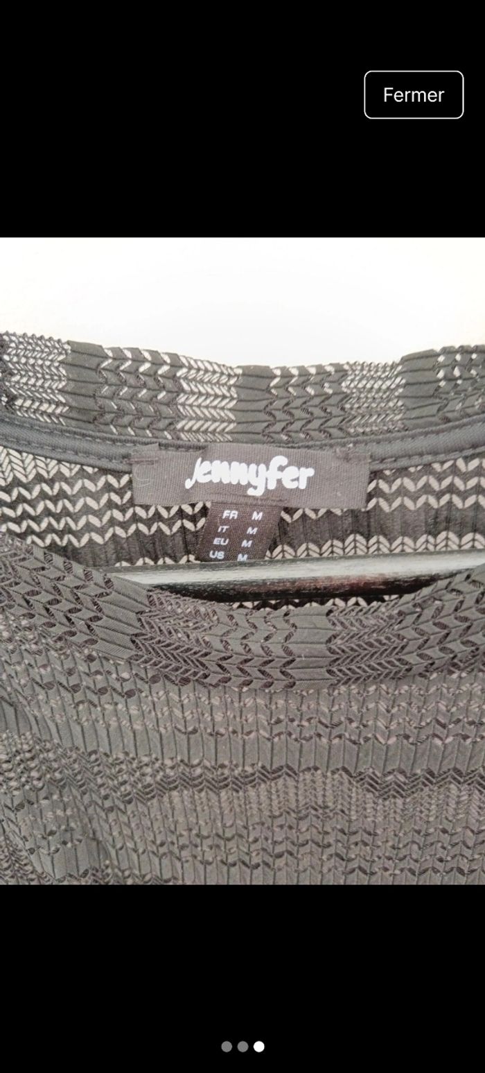 Haut transparent noir dentelle - photo numéro 3