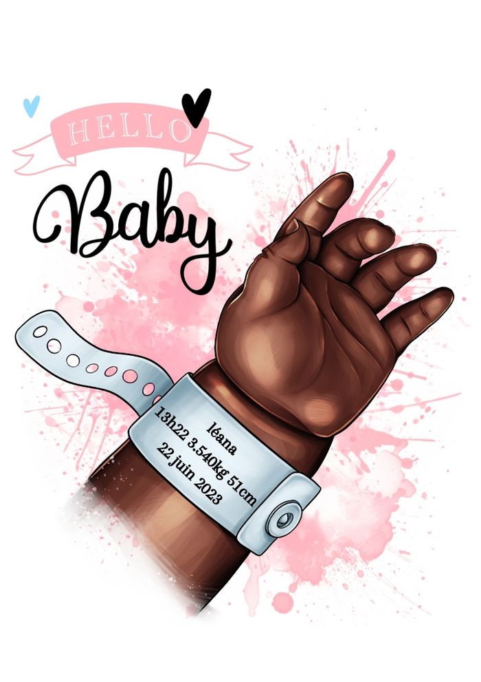 affiche naissance personnalisé - photo numéro 2