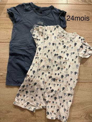 Combishorts motif poire Vertbaudet 24 mois