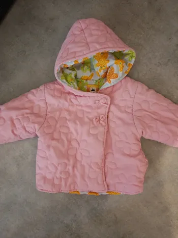 Manteau rose type doudoune 2 ans Picken